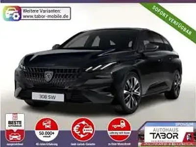 Neu Peugeot 308 131 PS (96 kW) 2026 Schwarz (perla nera schwarz metallic) Kombi