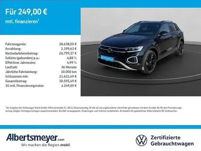 Gebraucht VW T-Roc Style 116 PS (85 kW) 2025 Schwarz SUV