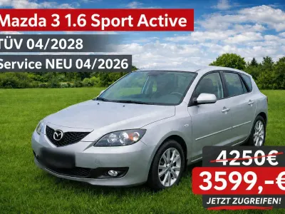 Gebraucht Mazda 3 105 PS (77 kW) 2008 Silber Kleinwagen