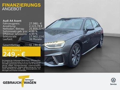 Grau Gebraucht 2022 Audi A4 S-Line Kombi | 27.360 € (Guter Preis)