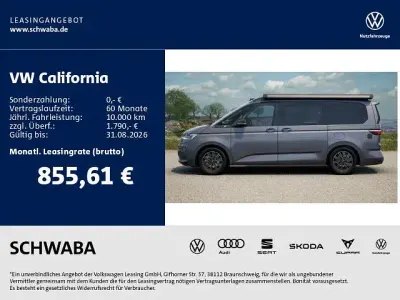 Neu VW California Coast 150 PS (110 kW) 2026 Grau Van