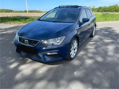 Usata Seat Leon FR 184 CV (135 kW) 2019 Blu Station wagon
