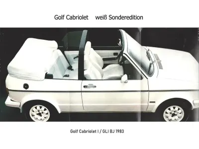 Gebraucht VW Golf Cabriolet 110 PS (80 kW) 1983 Weiß Cabrio