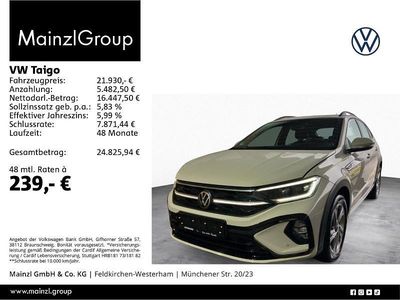 Usata VW Taigo R-line 110 CV (80 kW) 2022 Grigio SUV