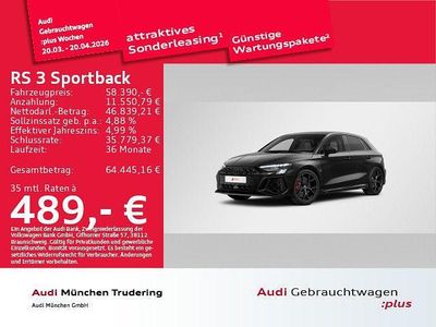 Gebraucht Audi RS3 Sport 400 PS (294 kW) 2024 Schwarz Limousine