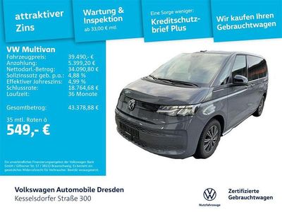 Grau Gebraucht 2022 VW Multivan Basis Van | 39.490 € (Guter Preis)