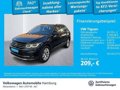 Gebraucht VW Tiguan Elegance 245 PS (180 kW) 2022 2t deep black perleffekt (metallic) SUV