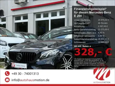 Gebraucht Mercedes E200 Style 160 PS (117 kW) 2019 Ung. schwarz  unilack Limousine