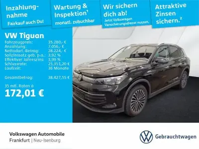 Gebraucht VW Tiguan Goal 150 PS (110 kW) 2025 0e grenadillschwarz metallic (metallic) SUV