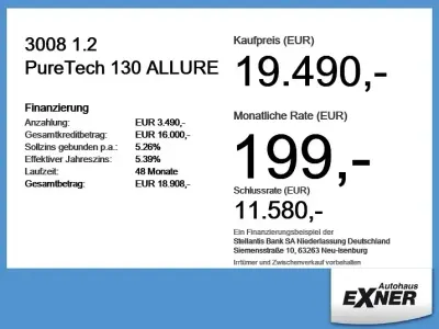 Gebraucht Peugeot 3008 Allure 131 PS (96 kW) 2023 Platinum grau SUV