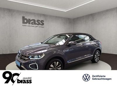 Rauchgrau metallic/schwarz Gebraucht 2024 VW T-Roc Cabriolet Move Cabrio | 32.600 € (Fairer Preis)