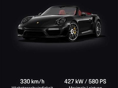 Gebraucht Porsche 911 Turbo S Cabriolet 581 PS (427 kW) 2022 Schwarz Cabrio