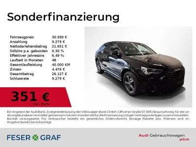 Gebraucht Audi Q3 Sportback S-Line 150 PS (110 kW) 2023 Mythosschwarz metallic SUV