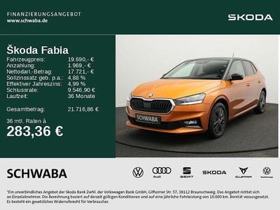 Gebraucht Skoda Fabia Style 110 PS (80 kW) 2022 Phoenixorange metallic / dach Limousine