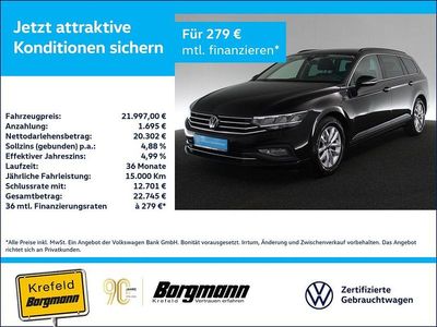 Schwarz / deep black Gebraucht 2022 VW Passat Business Kombi | 21.997 € (Guter Preis)