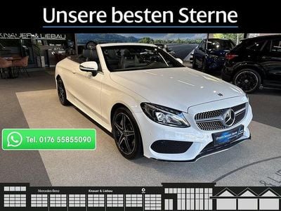 Unilack polarweiß Gebraucht 2017 Mercedes C250 AMG line Cabrio | 27.660 € (Teuer)