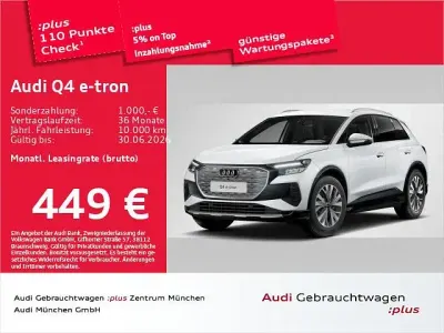 Używany Audi Q4 e-tron Ambiente 210 kW (286 KM) 2025 Biały SUV