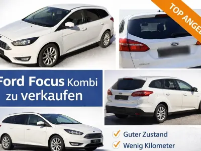 Używany Ford Focus Titanium 120 KM (88 kW) 2017 Biały Kombi