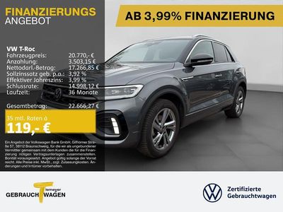 Gebraucht VW T-Roc R-line 110 PS (80 kW) 2023 Grau SUV