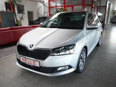 Gebraucht Skoda Fabia Best of 95 PS (69 kW) 2021 Stribrna brilliant/ brilliantsil (metallic) Kleinwagen