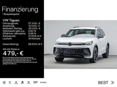 Weiß Neu 2026 VW Tiguan R-line SUV | 57.430 € (Fairer Preis)
