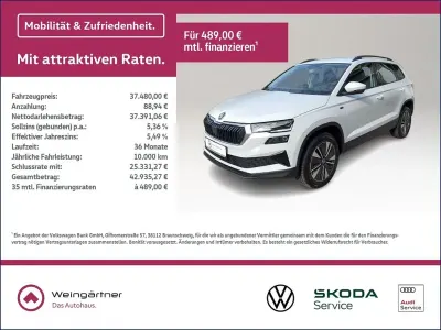 Gebraucht Skoda Karoq Tour 150 PS (110 kW) 2026 Weiß SUV