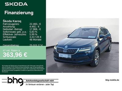 Gebraucht Skoda Karoq Clever 150 PS (110 kW) 2021 Blau SUV