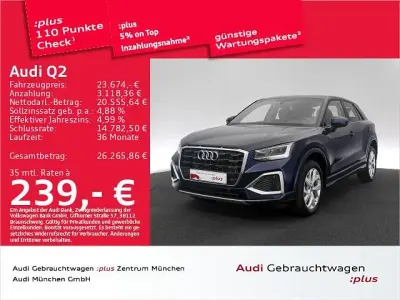 Gebraucht Audi Q2 Advanced Plus 150 PS (110 kW) 2023 Navarrablau metallic SUV