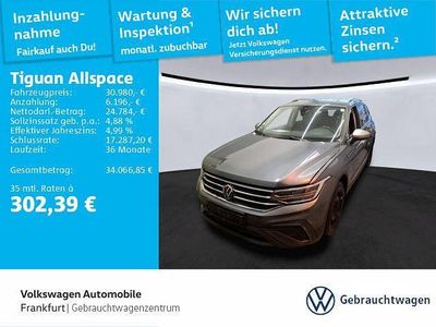 Platinum grey metallic/platinu Gebraucht 2024 VW Tiguan Allspace Life SUV | 30.980 € (Fairer Preis)
