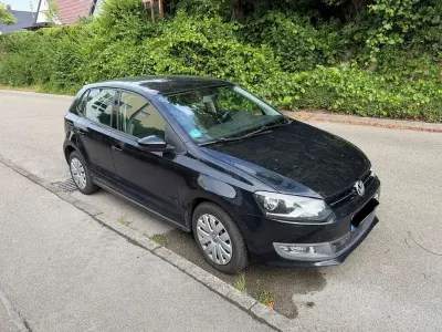 Gebraucht VW Polo Trendline 69 PS (50 kW) 2012 Schwarz Kleinwagen