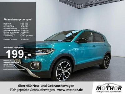 Makenatürkis metallic Gebraucht 2022 VW T-Cross Style SUV | 18.773 € (Fairer Preis)