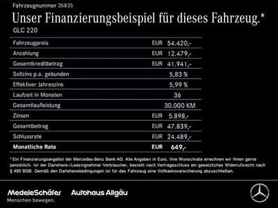 Gebraucht Mercedes GLC220 AMG 197 PS (144 kW) 2025 Unilack polarweiß SUV