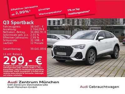 Gletscherweiß metallic Gebraucht 2023 Audi Q3 S-Line SUV | 38.647 € (Fairer Preis)