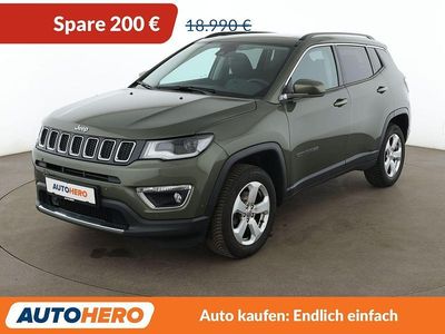 Begagnad Jeep Compass Limited 140 HK (102 kW) 2018 Grön SUV