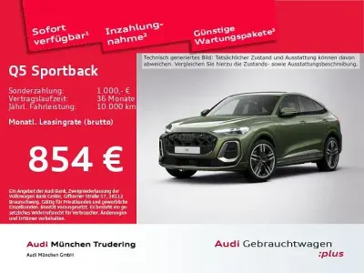 Gebraucht Audi Q5 Sportback Edition .1 204 PS (150 kW) 2025 Distriktgrün metallic SUV