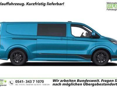 Digital aqua blue metallic Neu 2025 Ford E-Transit Sport Van | 49.773 € (Teuer)