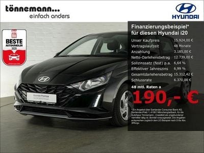 Gebraucht Hyundai i20 Select 101 PS (74 kW) 2025 Phantom black Kleinwagen