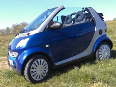 Occasion Smart ForTwo Cabrio Pulse 61 ch (44 kW) 2002 Bleue Cabriolet