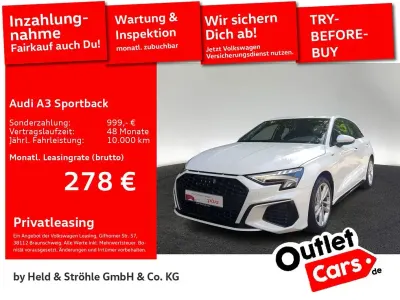 Gebraucht Audi A3 S-Line 110 PS (80 kW) 2023 Weiß Limousine