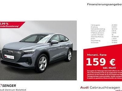 Gebraucht Audi Q4 Sportback e-tron Basis 125 kW (170 PS) 2022 Kieselgrau SUV