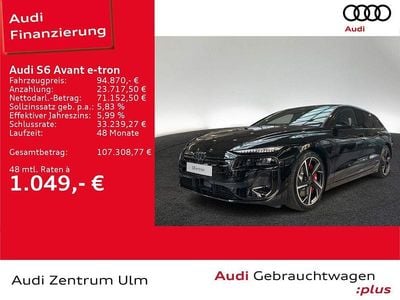 Neu Audi S6 e-tron Sport 369 kW (503 PS) 2026 Schwarz Limousine