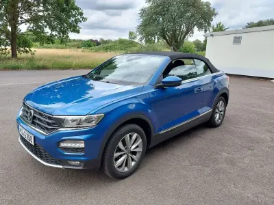 Gebraucht VW T-Roc Cabriolet Style 150 PS (110 kW) 2021 Blau Cabrio