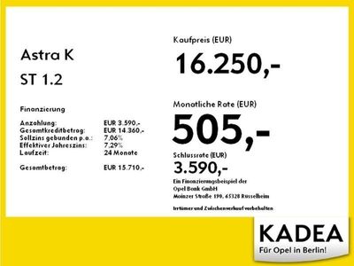 gebraucht Opel Astra ST 1.2 LED,W-Paket,PDC + Rückkamera,KlimaA