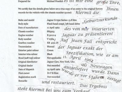 Gebraucht Jaguar E-Type 265 PS (194 kW) 1962 Weiß Coupé