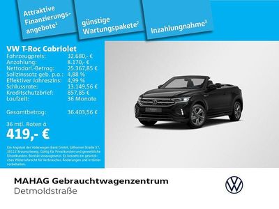Second-hand VW T-Roc Cabriolet R-line 150 CP (110 kW) 2025 Negru Cabrio