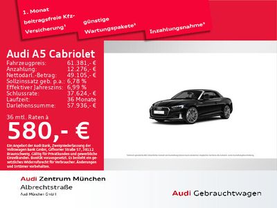 gebraucht Audi A5 Cabriolet advanced 40 TFSI quattro S tronic