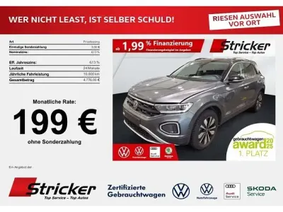 Gebraucht VW T-Roc Goal 150 PS (110 kW) 2025 Indiumgrau metallic (metallic) SUV