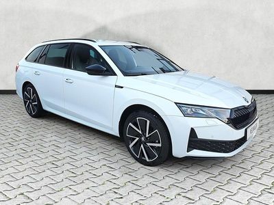Neu Skoda Octavia SportLine 204 PS (150 kW) 2025 Moonweiß perleffekt Kombi
