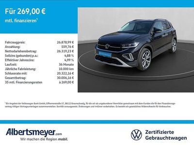 Gebraucht VW T-Cross Style 116 PS (85 kW) 2025 Schwarz SUV