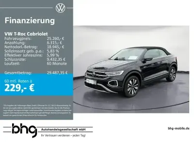 Brugt VW T-Roc Goal 116 HK (85 kW) 2025 Sort SUV
